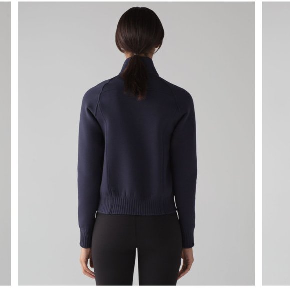 Lululemon NTS Jacket Midnight Navy / Black Size 8 - Picture 6 of 16